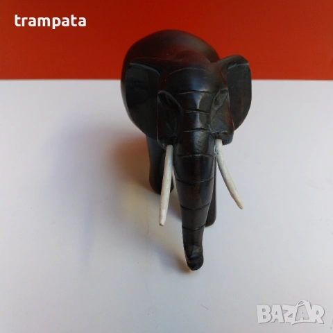 НАЙ ДОБРАТА ОФЕРТА Стара фигура на слон тъмно дърво , снимка 3 - Антикварни и старинни предмети - 53575234