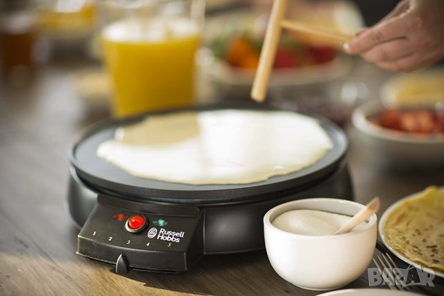 Уред за приготвяне на палачинки Russell Hobbs Fiesta, снимка 6 - Гофретници - 39618657
