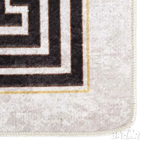 vidaXL Килим, миещ се, 190x300 см, светлобежов, снимка 5 - Килими - 56147107