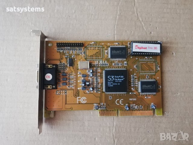 Видео карта S3 Trio3D/2X Daytona AGP 365 4MB AGP