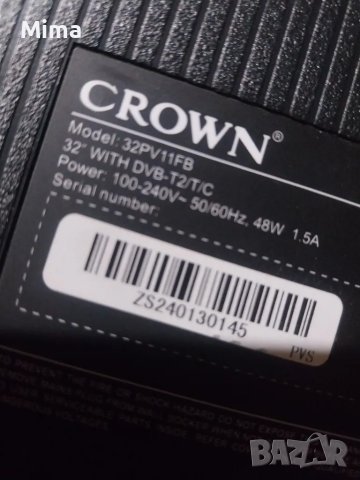 Crown 32PV11FB За ремонт или части , снимка 4 - Телевизори - 49352101
