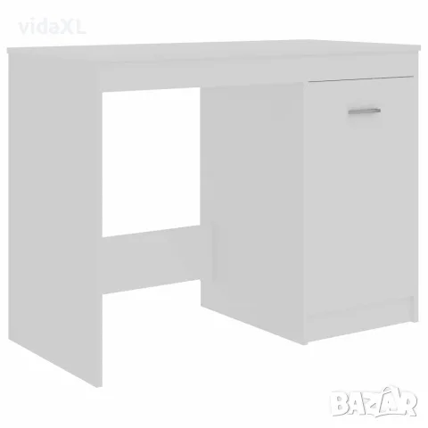 vidaXL Бюро, бяло, 140x50x76 см, инженерно дърво, снимка 5 - Бюра - 56146586