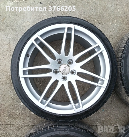 19ки джанти 5х112 за Audi с гуми, снимка 4 - Гуми и джанти - 53189833