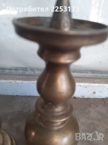 Двойка месингови свещници Дания, снимка 5 - Декорация за дома - 38615495