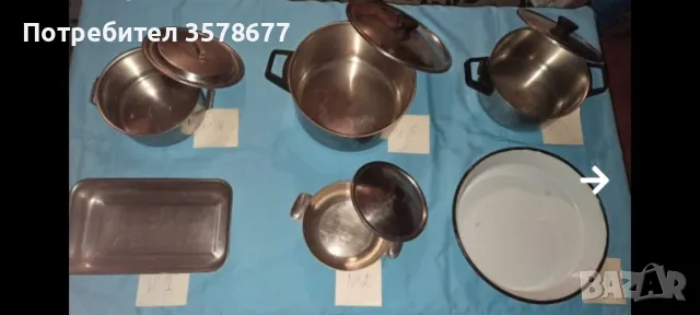 ХРОМНИКЕЛОВИ СЪДОВЕ+ТАВА, снимка 1