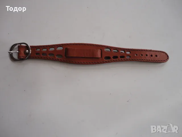 Страхотна ажурна кожена каишка верижка  за часовник , снимка 2 - Мъжки - 49072041