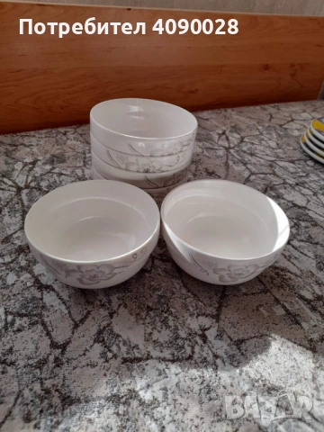 6 броя порцеланови купички, снимка 2 - Чинии - 53398291