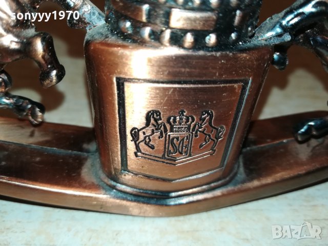 МЕТАЛНА ЗАПАЛКА С КОНЕ-ВНОС ФРАНЦИЯ 0402221247, снимка 9 - Колекции - 35669537