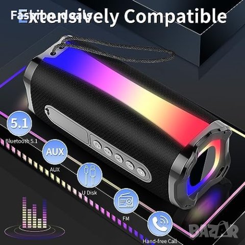 Нов Преносими водоустойчив Bluetooth 5.1 високоговорители 20W HD Тонколона, снимка 2 - Тонколони - 41998043