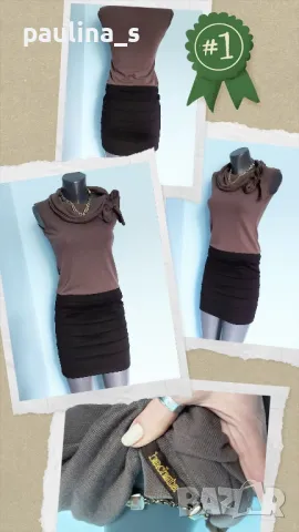 Два различни броя / Двуцветна маркова рокля / унисайз , снимка 2 - Рокли - 50388301