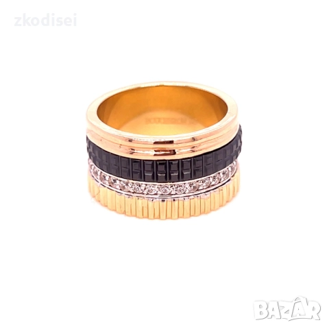 Златен дамски пръстен Boucheron 7,96гр. размер:50 14кр. проба:585 модел:34534-5, снимка 2 - Пръстени - 52008983