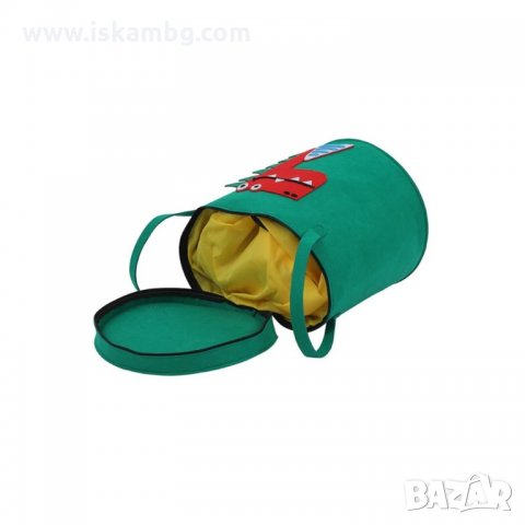 Кош за детски играчки с капак и постелка за играчки, зелен с Крокодил - код 3256 КРОКОДИЛ, снимка 5 - Други - 34505241