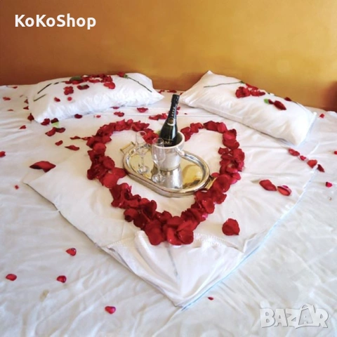 Листа от рози 300 броя - декоративни, текстилни леста от, снимка 6 - Декорация за дома - 53324503