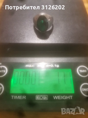 Мъжки сребърен пръстен 925 размер 65-66, снимка 4 - Пръстени - 50224862