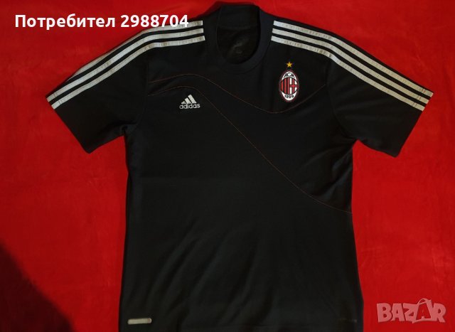 черна тениска AC MILAN Italia , снимка 1 - Футбол - 40939942