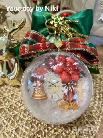 Коледна топка, снимка 4 - Коледни подаръци - 52772504