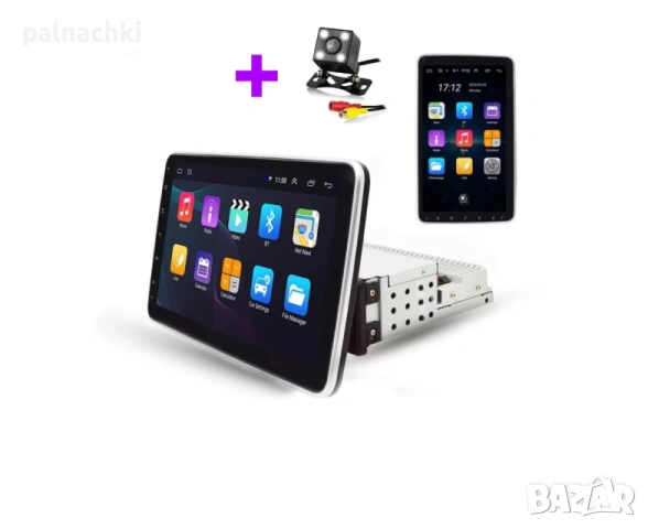 Мултимедия за вграждане 1 DIN 10.1" Android 14, 32GB + камера