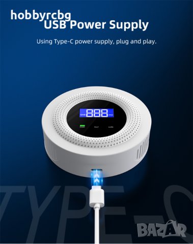 WiFi детектор за изтичане на газ, пропан-бутан, метан, aларма за дома, снимка 8 - Друга електроника - 41892904