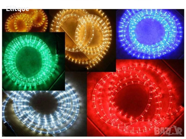 Светещ LED маркуч за коледна украса, снимка 3 - Лед осветление - 52650881