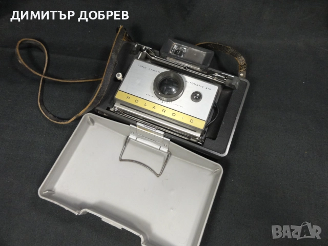 СТАР РЕТРО МЕХОВ ФОТОАПАРАТ POLAROID LAND CAMERA AUTOMATIC 215, снимка 8 - Антикварни и старинни предмети - 51658642