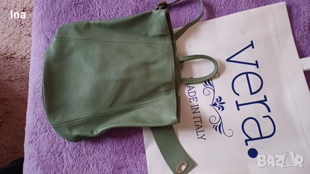 Нова! Vera Pelle раница, снимка 13 - Раници - 52450525