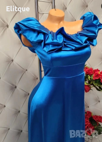 Дълги елегантни ,сатенени официални рокли , снимка 2 - Рокли - 53195611