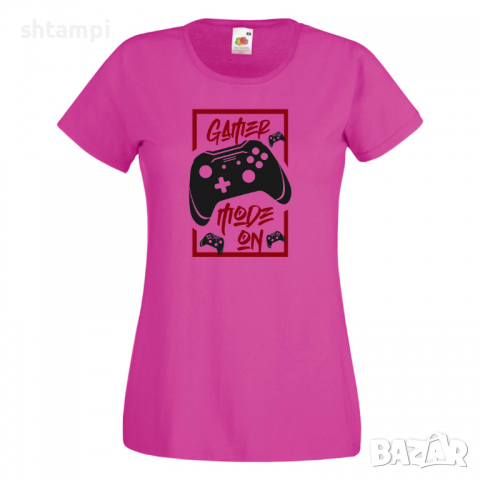 Дамска тениска Gamer Mode On, снимка 6 - Тениски - 36191166
