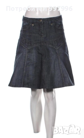 дънкова пола - М размер, снимка 3 - Поли - 52919366