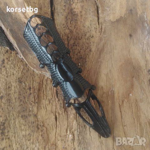 Унисекс пръстен за целия пръст в черен цвят 8021, снимка 6 - Пръстени - 39449476