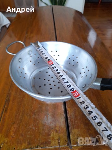 Стара алуминиева цедка,гевгир #12, снимка 3 - Други ценни предмети - 41967161