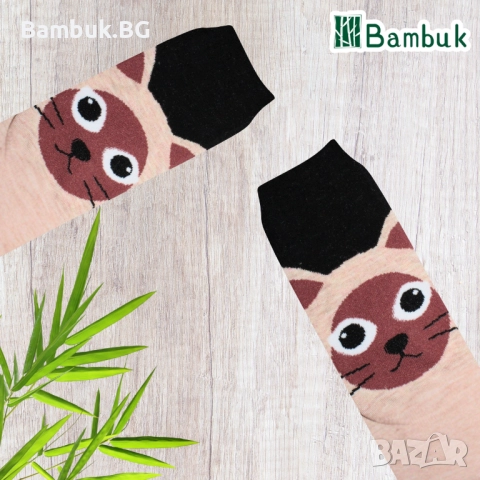 Дамски чорапи за весело настроение “Котенца и куче”, снимка 6 - Други - 52577541