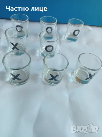 8 ракиени чаши за игра на морски шах-всичките за 2лв.