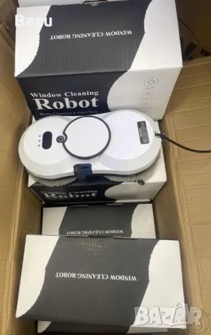 Интелигентен робот за прозорци W15S – автоматично пръскане и мощно засмукване 2800 Pa FS-24543, снимка 2 - Прахосмукачки - 55833747