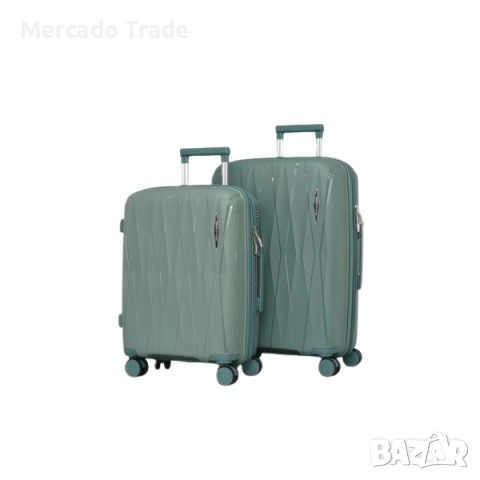 Комплект куфари Mercado Trade, 2бр., 0606, Различни цветове, снимка 6 - Куфари - 51685051