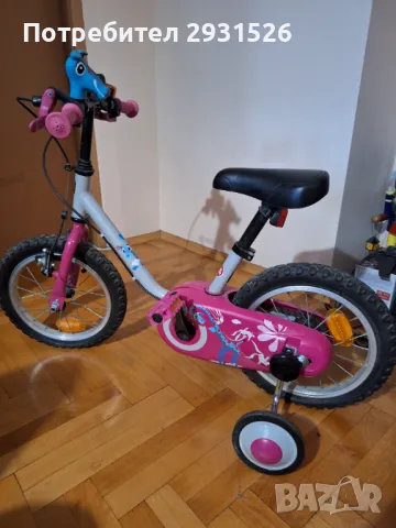 Детско колело B'TWIN 14" за момиче 2-5 години, снимка 1