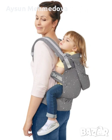 Ергономична раница KinderKraft - Huggy, звездички, снимка 9 - Кенгура и ранички - 53416163