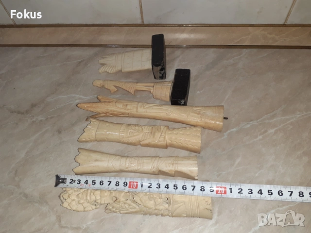 Лот фигури статуетки от кост, снимка 5 - Антикварни и старинни предмети - 53357281