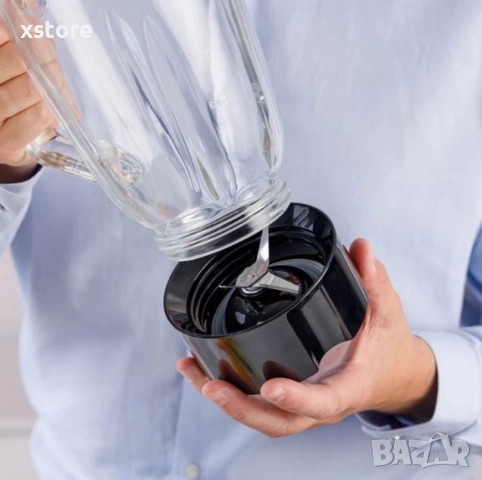 Блендер Taurus Prior Glass 1500 – 1500W, стъклена кана 1.8L, Turbo функция, ножове за лед, снимка 4 - Блендери - 52595820