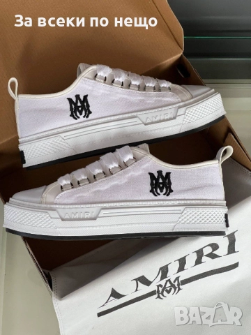 Amiri Мъжки Бели Маратонки🔝Мъжки Спортни Обувки Амири🔝Кецове Код E954, снимка 2 - Маратонки - 51994737