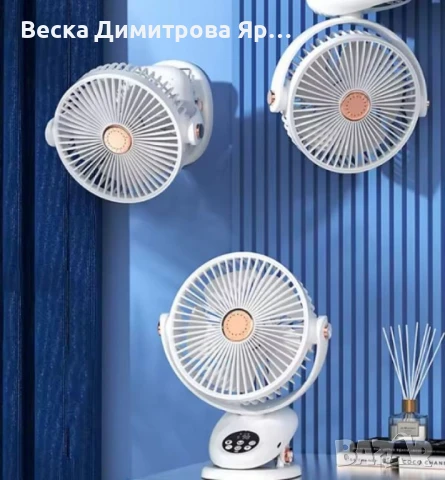 Настолен вентилатор с дистанционно управление , снимка 2 - Вентилатори - 50667885