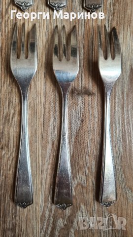 Посребрени десертни вилици, Dieufuls, Дюселдорф, Германия, снимка 5 - Прибори за хранене, готвене и сервиране - 42089345