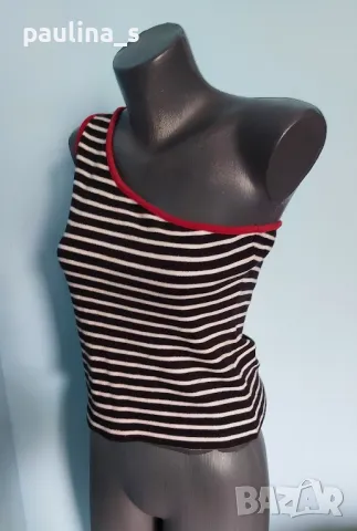 Три различни броя / Еластичен памучен потник с открити рамене , снимка 9 - Потници - 14633047