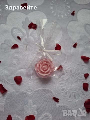 Глицеринови сапунчета цветя и сърчица с хипоалергенни етер масла+подарък , снимка 10 - Други - 53098710