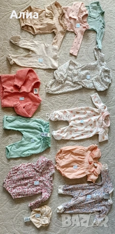 Лот от бодита, клинчета, ританки, гащеризони-21части - намаление, снимка 5 - Комплекти за бебе - 53711611