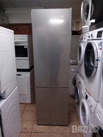 Иноксов комбиниран хладилник с фризер Liebherr с 2 години Гаранция!