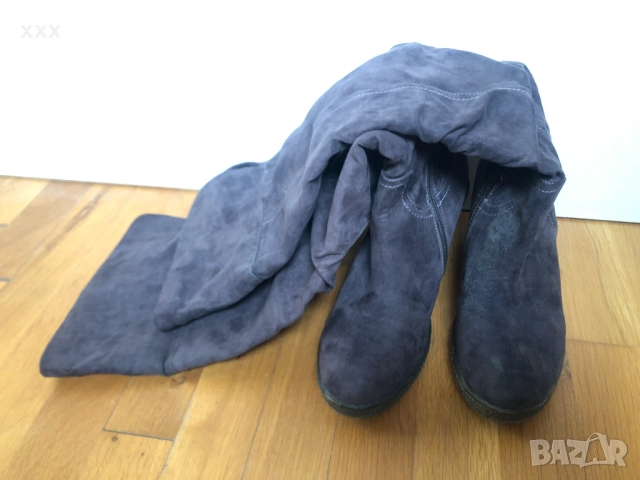 Дамски велурени чизми, снимка 3 - Дамски ботуши - 52965696