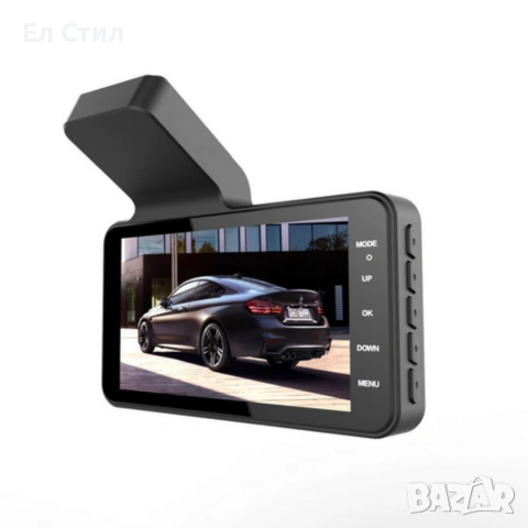 Видеорегистратор DUAL LENS FULL HD1080 с 3 лещи и нощно виждане, снимка 4 - Аксесоари и консумативи - 53565380