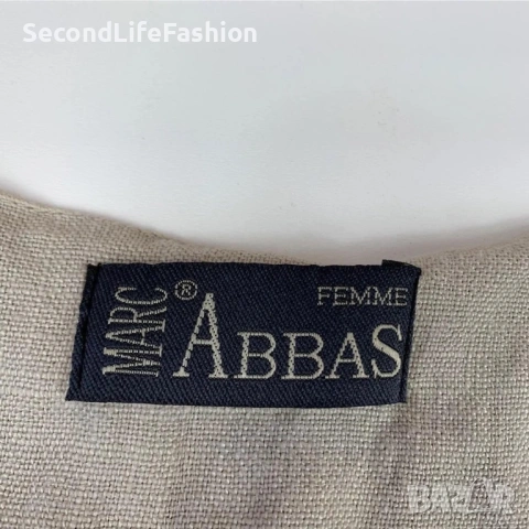 Дамско ленено яке Mark Abbas Femme един размер бежово кафяво, снимка 6 - Якета - 53837923