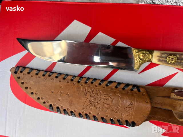 Стар Български,рог,30см, снимка 3 - Ножове - 52891059