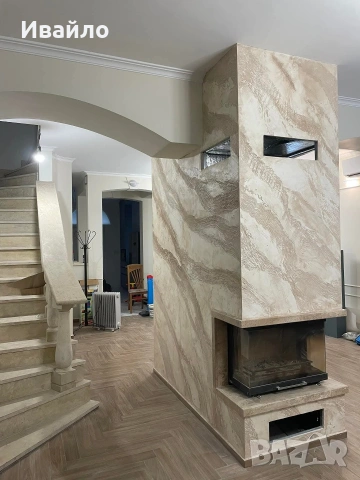 Лепене на плочки.Микроцимент в бани. Венециански и декоративни мазилки., снимка 18 - Ремонти на апартаменти - 43226249